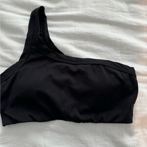 Women’s Light Support Brushed Sculpt Asymmetrical Sports Bra- all in motion